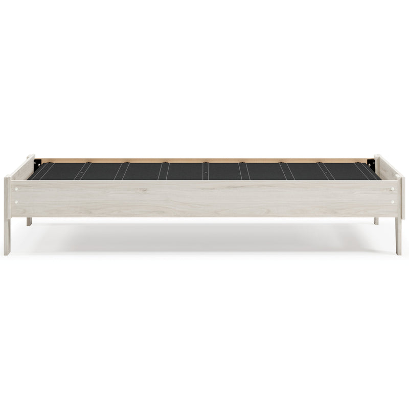 Socalle Twin Platform Bed with Mattress in Light Natural - PKG018218