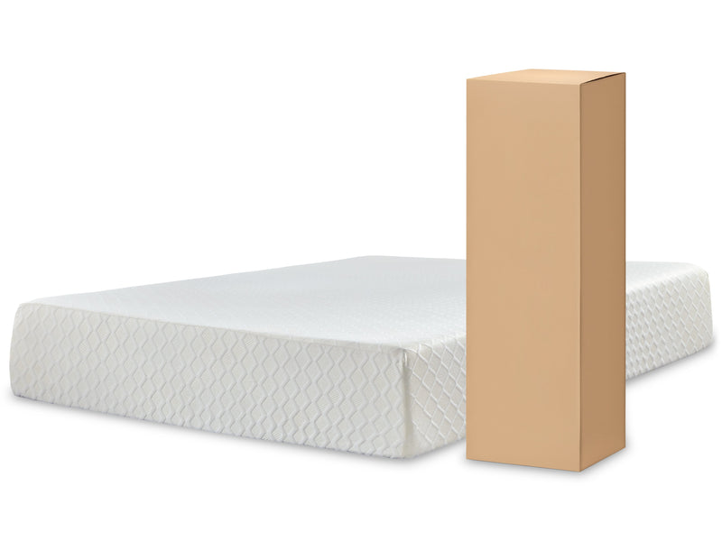Socalle Twin Platform Bed with Mattress in Light Natural - PKG018218