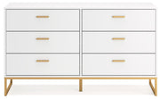 Socalle Two - tone Youth Panel Platform Bedroom Set - Gate FurnitureYouth Bedroom Set