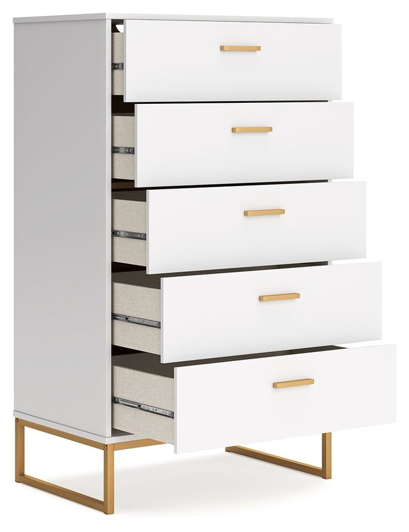 Socalle Two - tone Youth Panel Platform Bedroom Set - Gate FurnitureYouth Bedroom Set