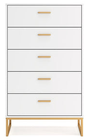 Socalle Two - tone Youth Panel Platform Bedroom Set - Gate FurnitureYouth Bedroom Set