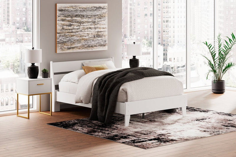 Socalle Two - tone Youth Panel Platform Bedroom Set - Gate FurnitureYouth Bedroom Set