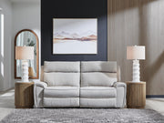 Social Pointe Pearl/Ash 2-Piece Reclining Loveseat - PC98802S21