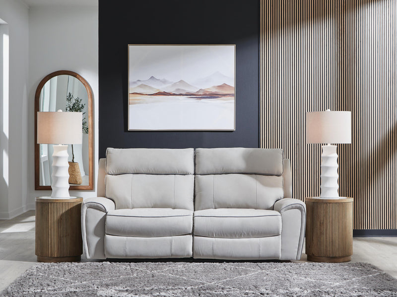 Social Pointe Pearl/Ash 2-Piece Reclining Loveseat - PC98802S21
