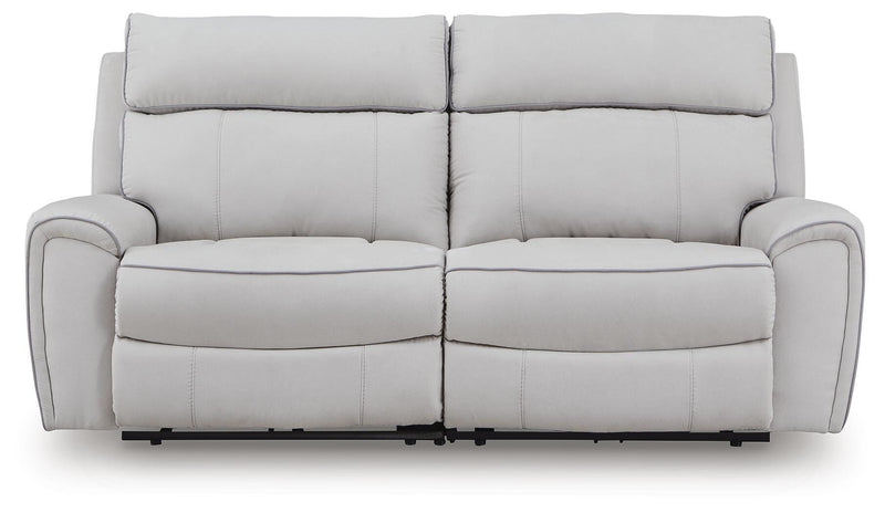 Social Pointe Pearl/Ash 2-Piece Reclining Loveseat - PC98802S21