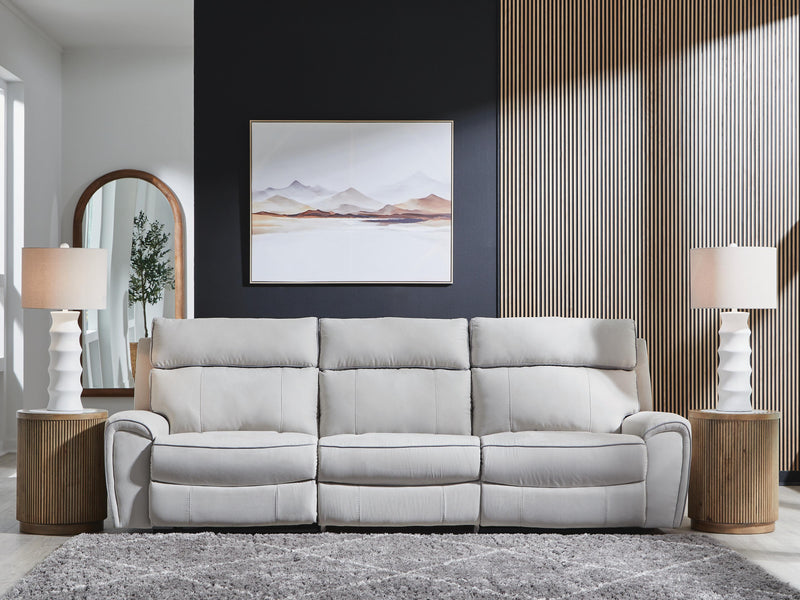 Social Pointe Pearl/Ash 3-Piece Power Reclining Sectional - PC98802S1