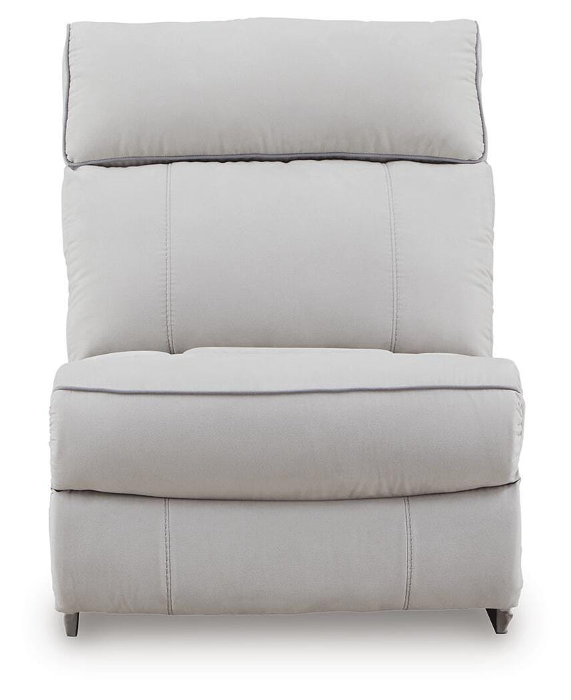 Social Pointe Pearl/Ash 5-Piece Power Reclining Sectional - PC98802S14