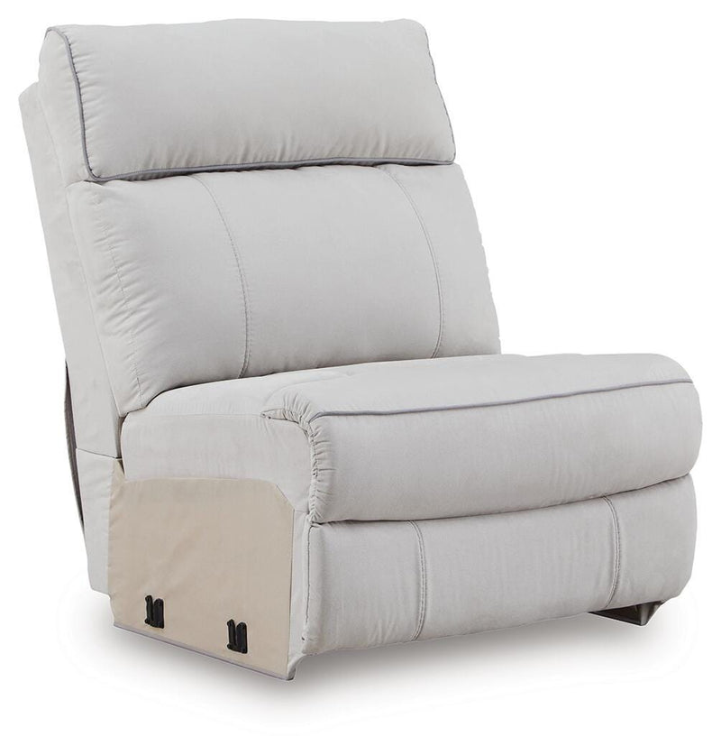 Social Pointe Pearl/Ash 5-Piece Power Reclining Sectional - PC98802S14