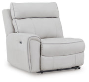 Social Pointe Pearl/Ash 5-Piece Power Reclining Sectional - PC98802S14
