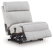 Social Pointe Pearl/Ash 5-Piece Reclining Sectional with Storage Consoles - PC98802S39