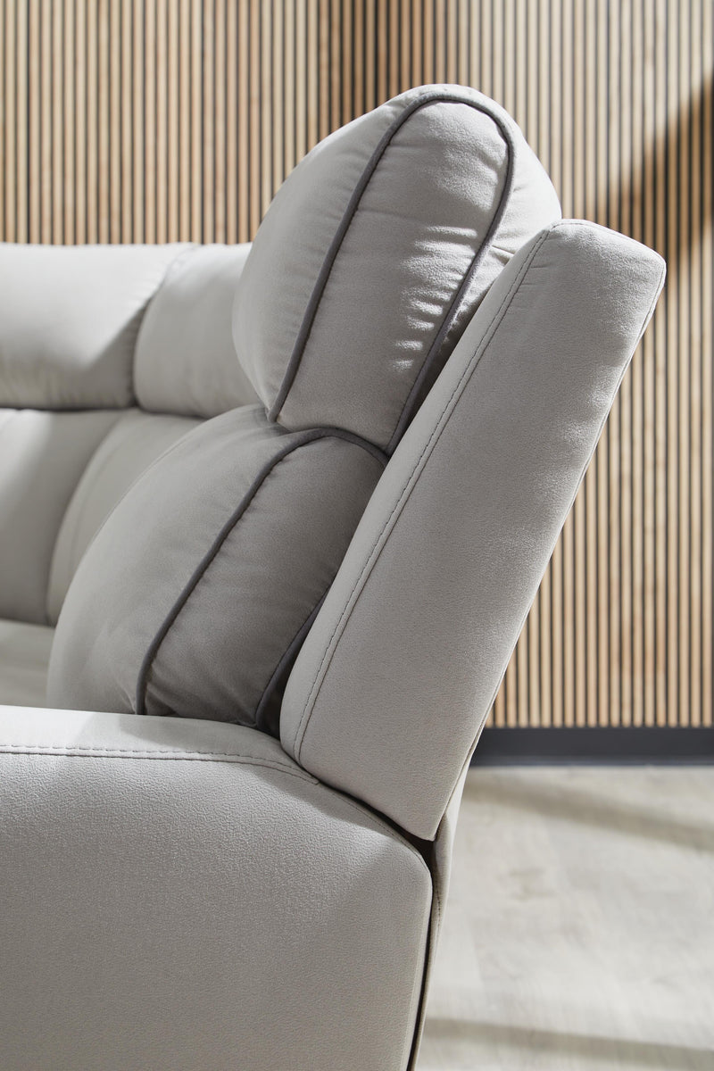 Social Pointe Pearl/Ash 6-Piece Power Reclining Sectional - PC98802S10