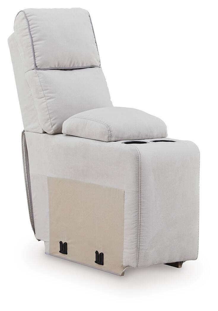 Social Pointe Pearl/Ash 7-Piece Reclining Sectional with Storage Consoles - PC98802S34