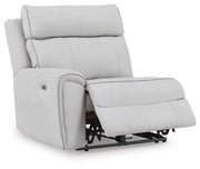 Social Pointe Pearl/Ash 7-Piece Reclining Sectional with Storage Consoles - PC98802S34