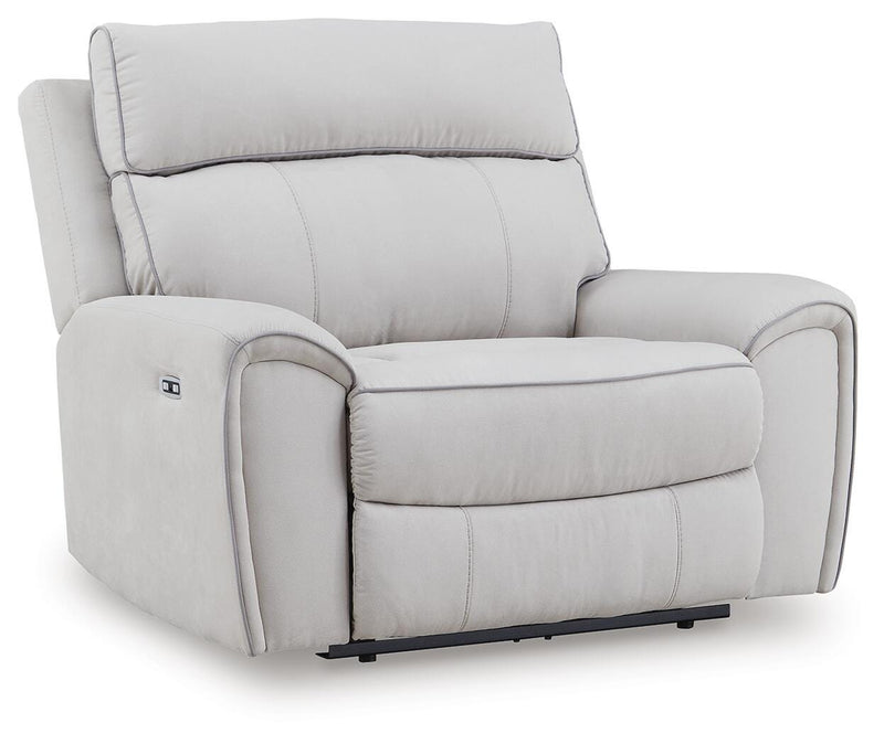 Social Pointe Pearl/Ash Power Recliner - PC9880282