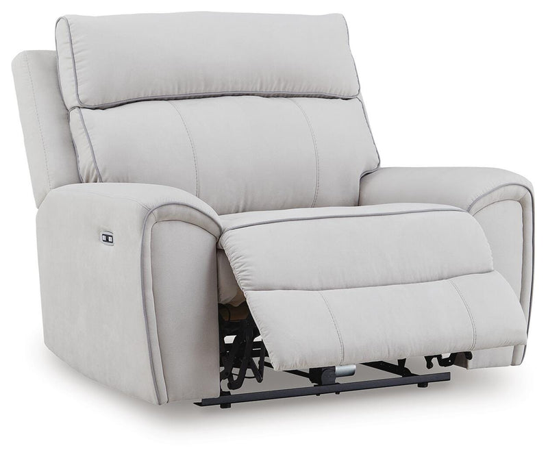 Social Pointe Pearl/Ash Power Recliner - PC9880282
