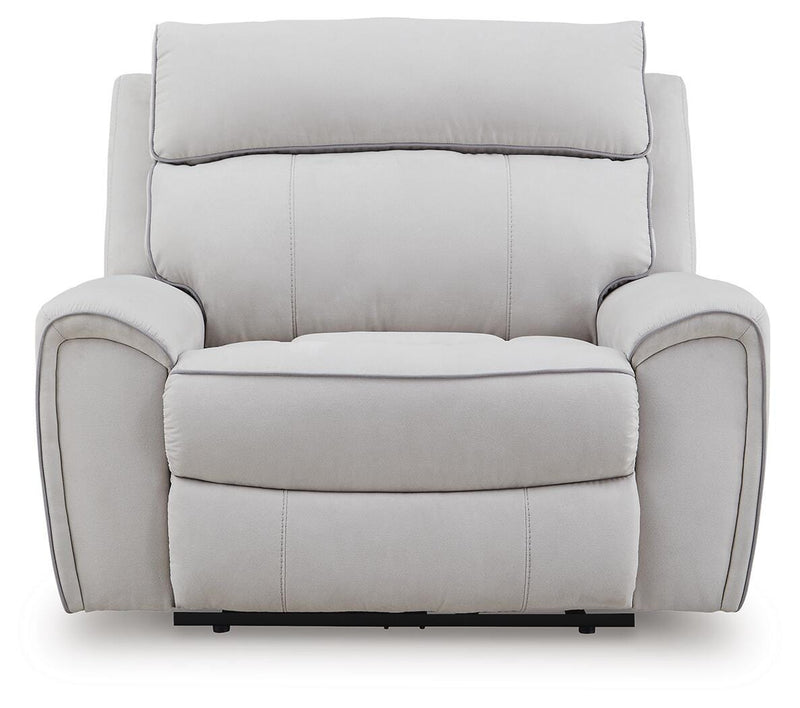 Social Pointe Pearl/Ash Power Recliner - PC9880282