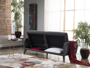 Sofa In A Box - Flexy (Zigana Charcoal) - Gate FurnitureSleeper Sofa