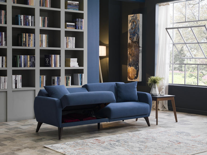 Sofa In A Box - Flexy (Zigana Indigo Blue) - Gate FurnitureSleeper Sofa