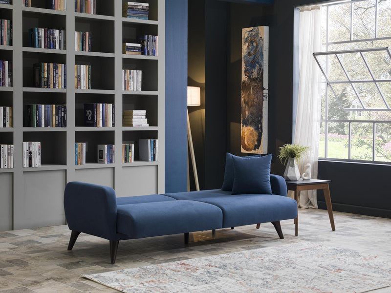 Sofa In A Box - Flexy (Zigana Indigo Blue) - Gate FurnitureSleeper Sofa