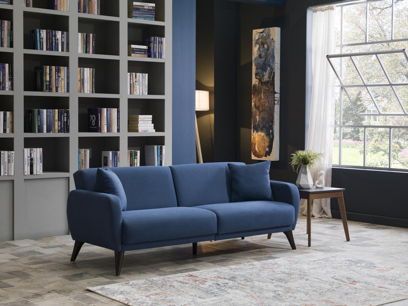 Sofa In A Box - Flexy (Zigana Indigo Blue) - Gate FurnitureSleeper Sofa