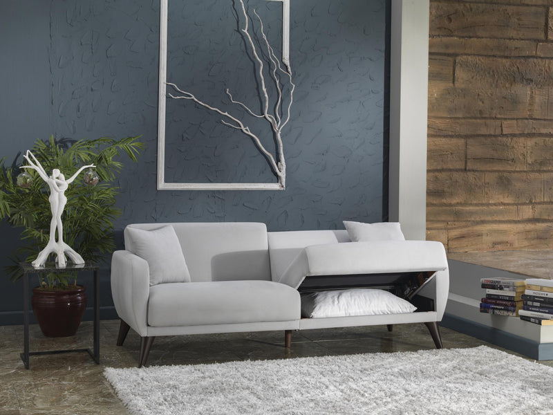 Sofa In A Box - Flexy (Zigana Light Gray) - Gate FurnitureSleeper Sofa