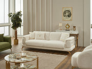 Sofy  3-pieces (Sofa & Loveseat & Chair) Livingroom in Anthracite - 200-SIM-SOF-ERATO16-321