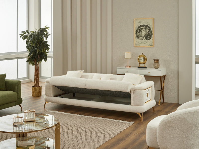 Sofy Convertible Sofa in Anthracite - 200-SIM-SOF-ERATO16-3