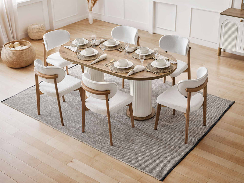 Sofya Dining Chair (6 PCS) in Cream - 200-ALT-SOF-DC-6
