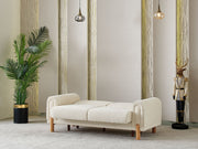 Soho 4-pieces (2 Sofa & 2 Chair) Livingroom Set Cream in Cream - 101-SOH-IST03-3311