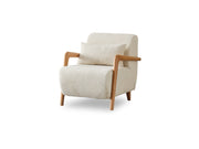 Soho 4-pieces (2 Sofa & 2 Chair) Livingroom Set Cream in Cream - 101-SOH-IST03-3311