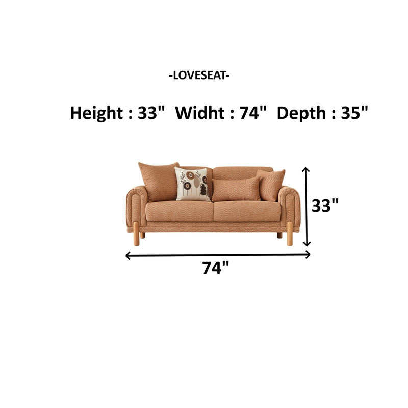 Soho 4-pieces (2 Sofa & 2 Chair) Livingroom Set Somon in Somon - 101-SOH-IST17-3311
