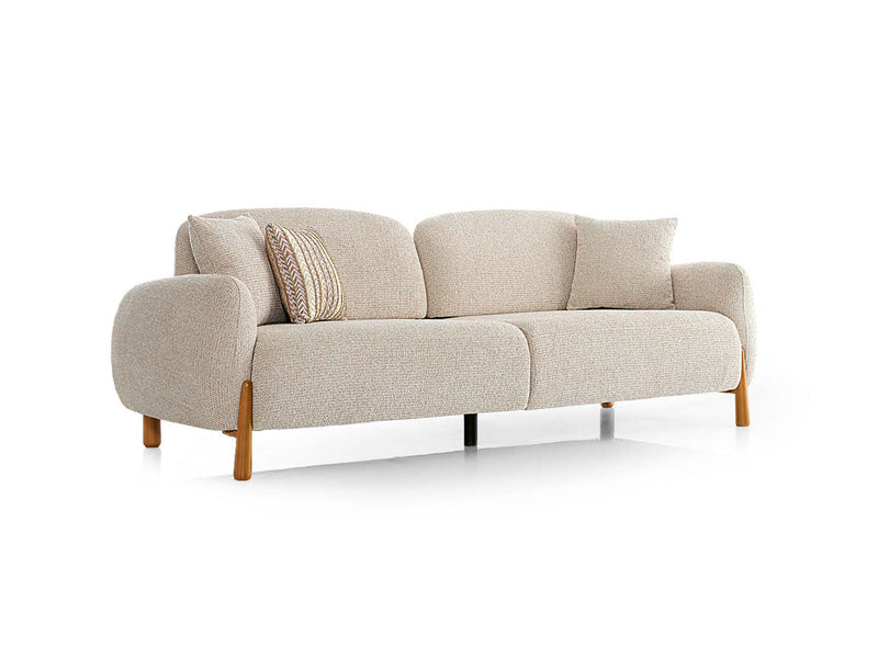 Soho Eli 4-pieces (2 Sofa & 2 Chair) Livingroom in Brick - Cream - 200-ELI-SOH-P9-07-P8-02-3311