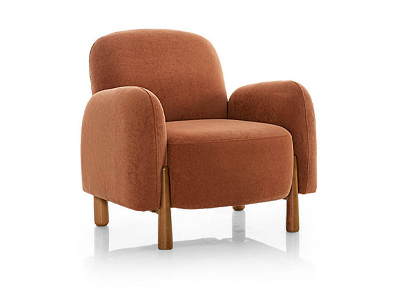 Soho Eli 4-pieces (2 Sofa & 2 Chair) Livingroom in Brick - Cream - 200-ELI-SOH-P9-07-P8-02-3311