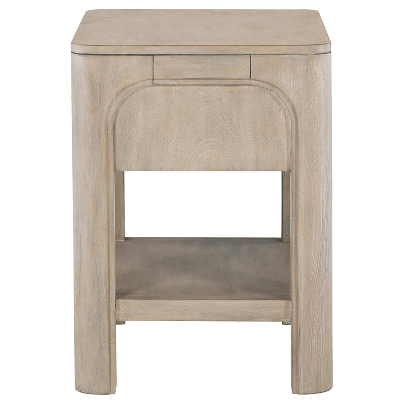 Solano 1-drawer Nightstand Bedside Table Weathered Mango - 222522