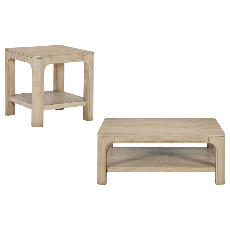 Solano 2-piece Square Coffee Table Set Weathered Mango - 723488-S2