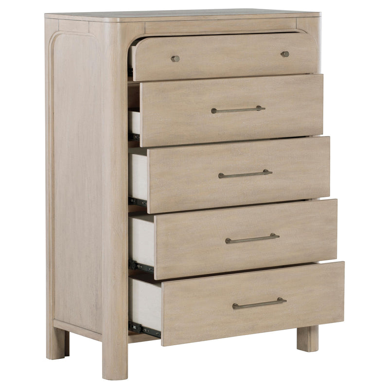 Solano 5-drawer Bedroom Chest of Drawers Weathered Mango - 222525