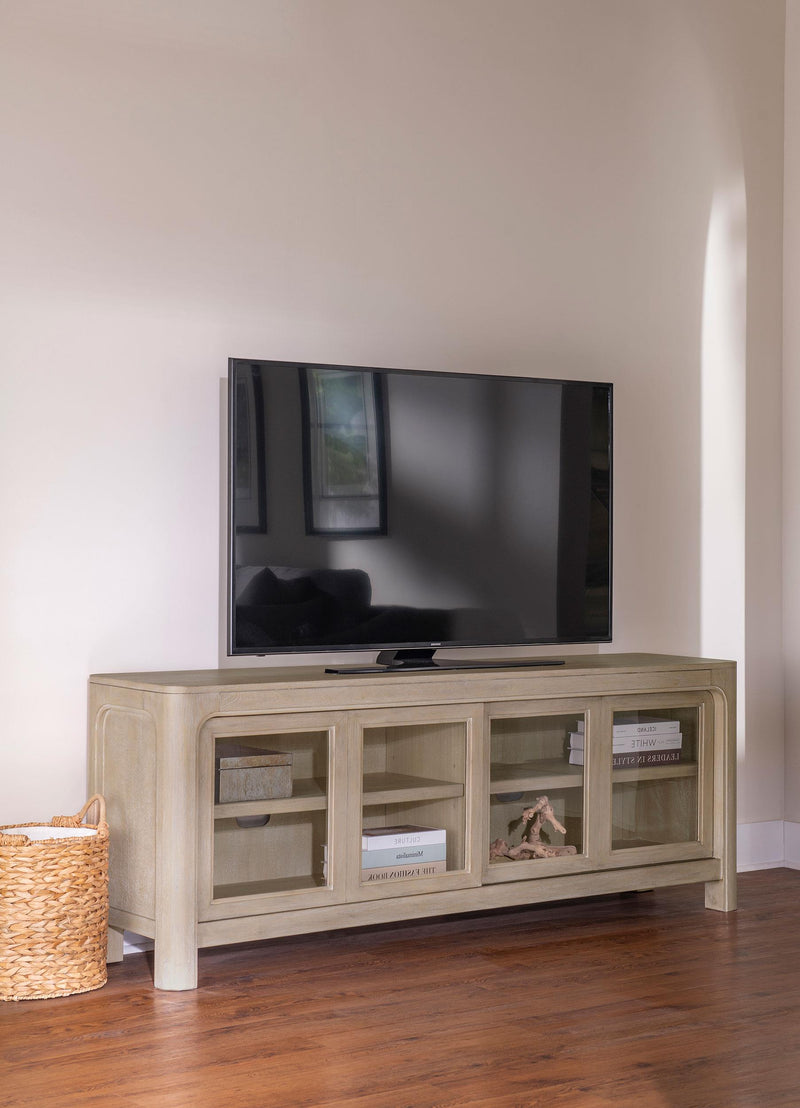 Solano 71-inch 2-door TV Stand Media Console Weathered Mango - 723483