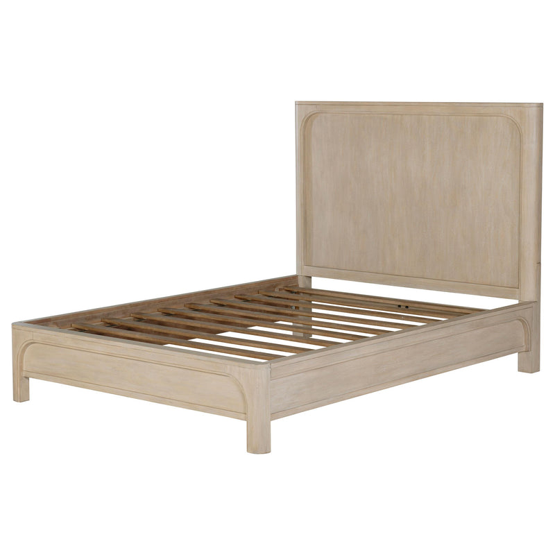 Solano 81-inch California King Panel Bed Weathered Mango - 222521KW