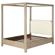 Solano 83-inch California King Canopy Bed Weathered Mango - 222520KW