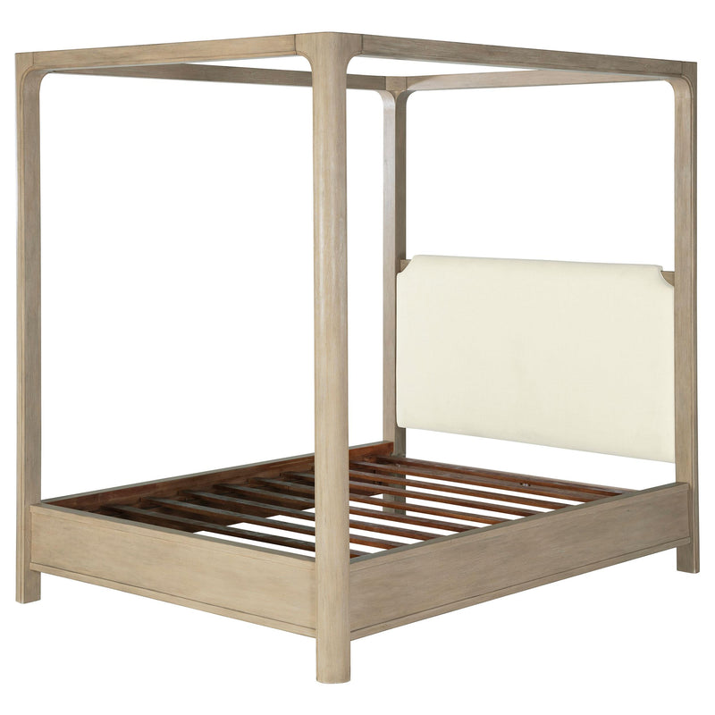 Solano 85-inch Eastern King Canopy Bed Weathered Mango - 222520KE