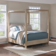 Solano 85-inch Queen Canopy Bed Weathered Mango - 222520Q