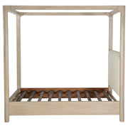 Solano 85-inch Queen Canopy Bed Weathered Mango - 222520Q