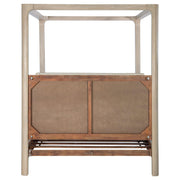 Solano 85-inch Queen Canopy Bed Weathered Mango - 222520Q