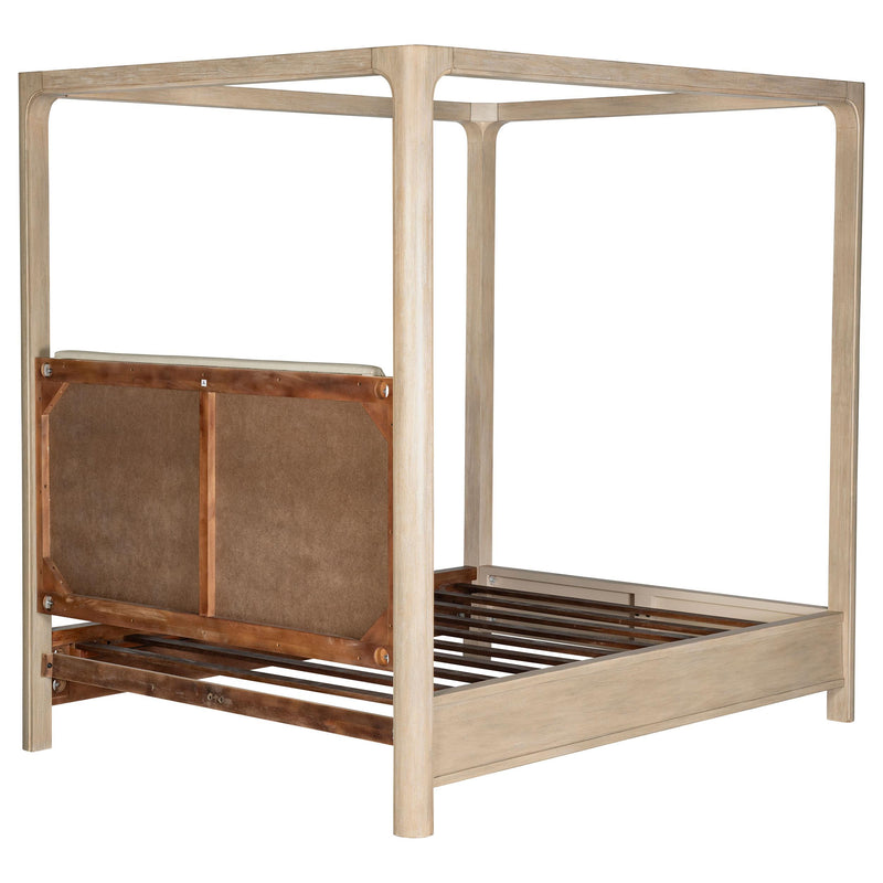 Solano 85-inch Queen Canopy Bed Weathered Mango - 222520Q