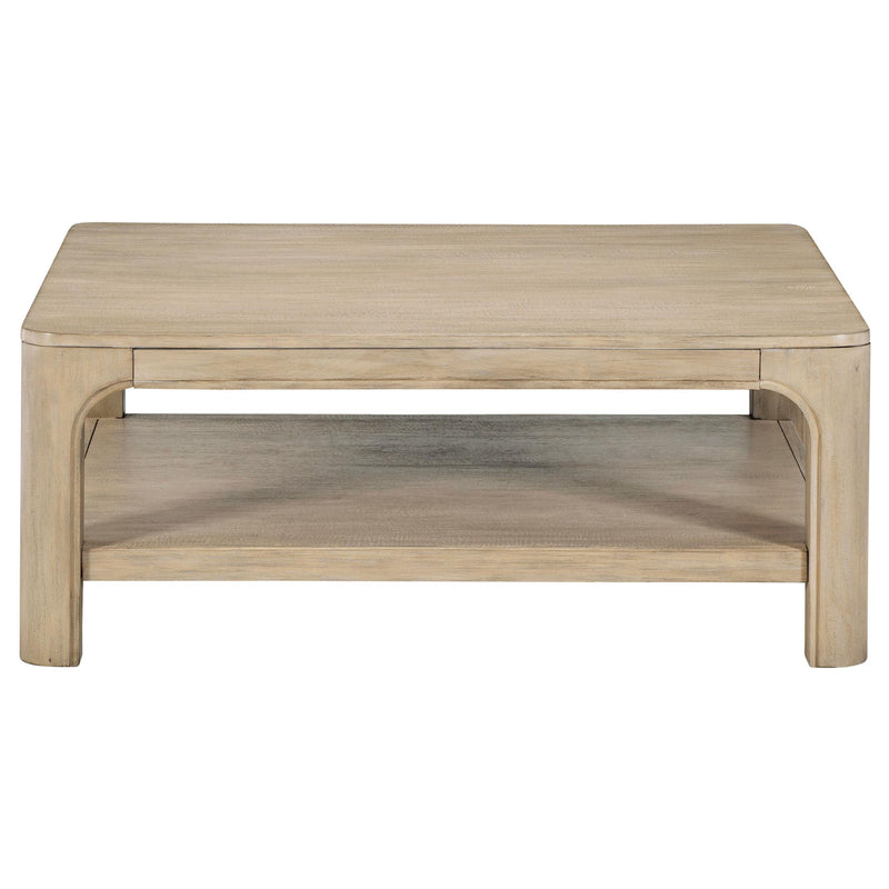 Solano Square Wood Cocktail Coffee Table Weathered Mango - 723488
