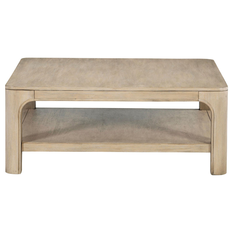 Solano Square Wood Cocktail Coffee Table Weathered Mango - 723488