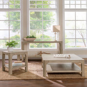 Solano Square Wood Cocktail Coffee Table Weathered Mango - 723488
