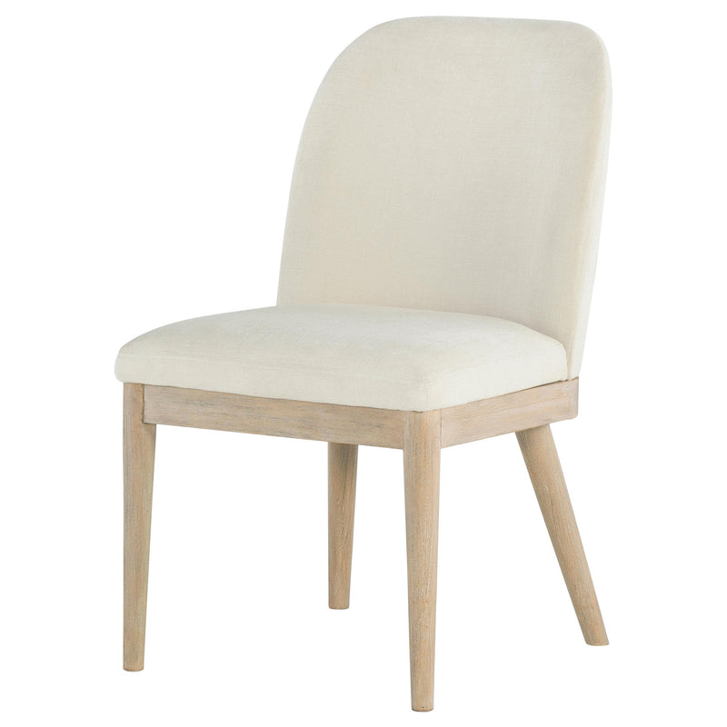 Solano Upholstered Dining Side Chair Beige (Set of 2) - 115502