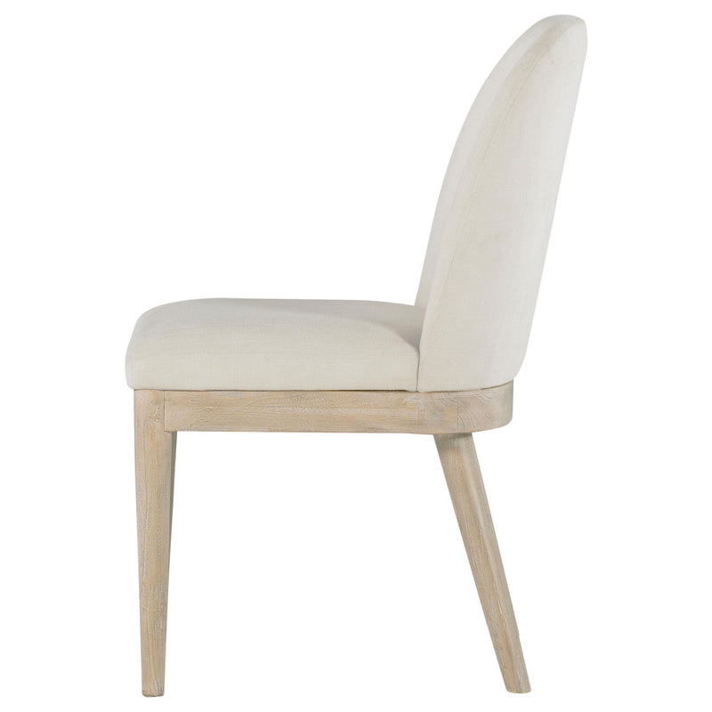 Solano Upholstered Dining Side Chair Beige (Set of 2) - 115502