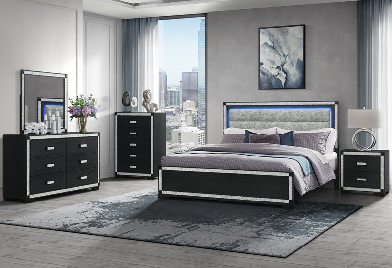 Soleil Charcoal King Bed Group - SOLEIL-CHARCOAL-KBG